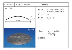 画像1: 外径112ミリ  フェルト製　汎用センターキャップ　DCF4300