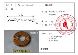 画像1: 外径83.7ミリ　カップタイプ　ダンパーペア　　CS3310-D