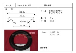 画像1: スピーカーエッジ　“SB 1008”　　ゴム製エッジ　ペア