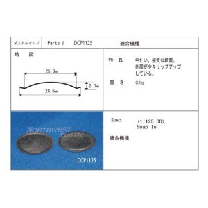 画像: 外径28.6ミリ　紙製　汎用　センターキャップペア(2枚)　DCP1125