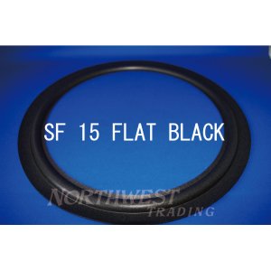 画像: スピーカーエッジ “SF 15 FLAT BLACK”アルテック,JBL,ウーレイ 38センチ用　ウレタンエッジ ペア