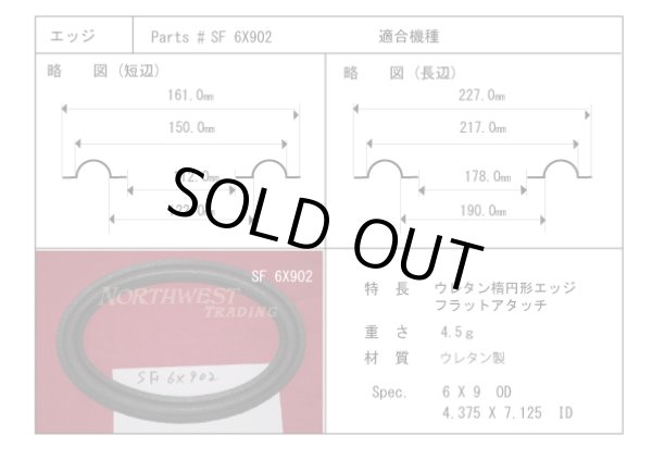 画像1: スピーカーエッジ “SF 6X902”  用　　ウレタンエッジ ペア(2枚)