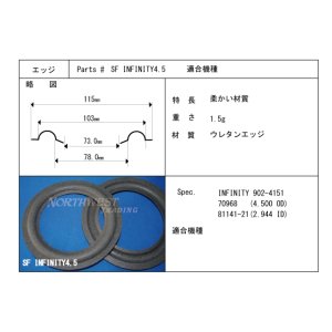 画像: コーン紙直径78.0ミリ　ウレタン製　INFINITY用　ペア