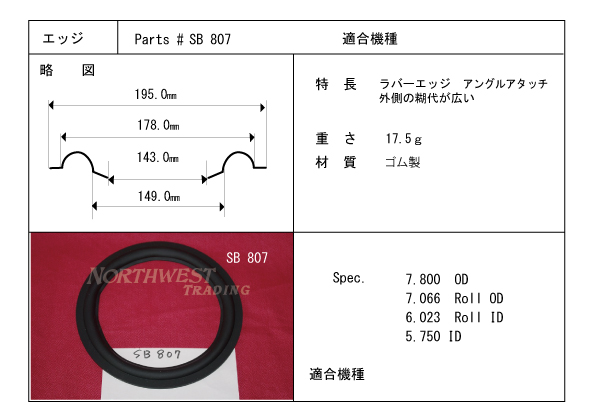 画像1: コーン紙内径149.0ミリ　ゴム製　汎用　ペア